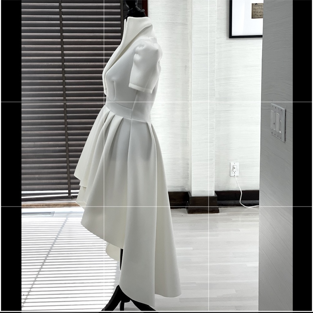 High-Low Ivory Dress - Picture 5 of 9